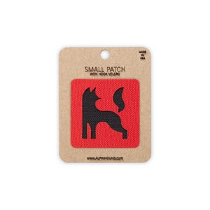Small Red and Black Fox Tactical Patch