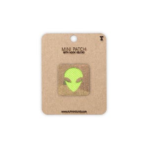 Alien Tactical Patch Mini Multicam and Neon Green