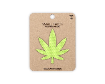 Marijuana Leaf Tactical Patch Small 1.5"