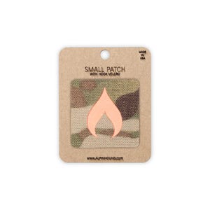 Flame Tactical Patch Multicam and Reflective Orange Small