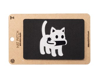 Bomb Cat Tactical Hat Patch Large 3X2