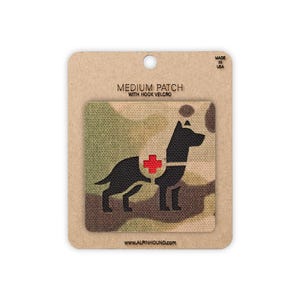 German Shepherd Dog Tactical Patch Multicam Medium