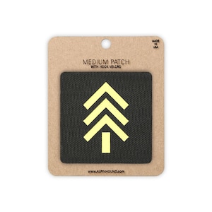 Tree Tactical Patch Medium Black and Reflective Yellow