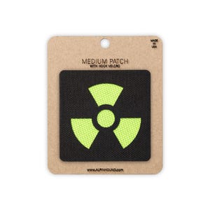 Medium Black and Neon Green Toxic Tactical Patch