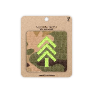 Tree Tactical Patch Multicam and Neon Green Medium