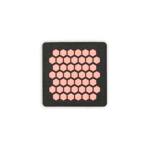 Honeycomb Array Tactical Patch Medium Black and Reflective Orange Small Array