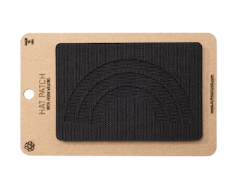 Black Rainbow Tactical Hat Patch Black 3x2