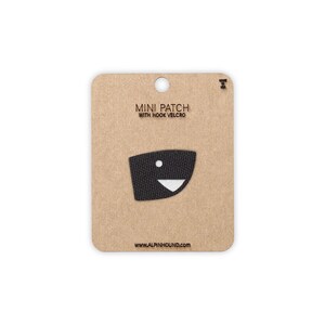 Shark Head Tactical Patch Mini Black and White