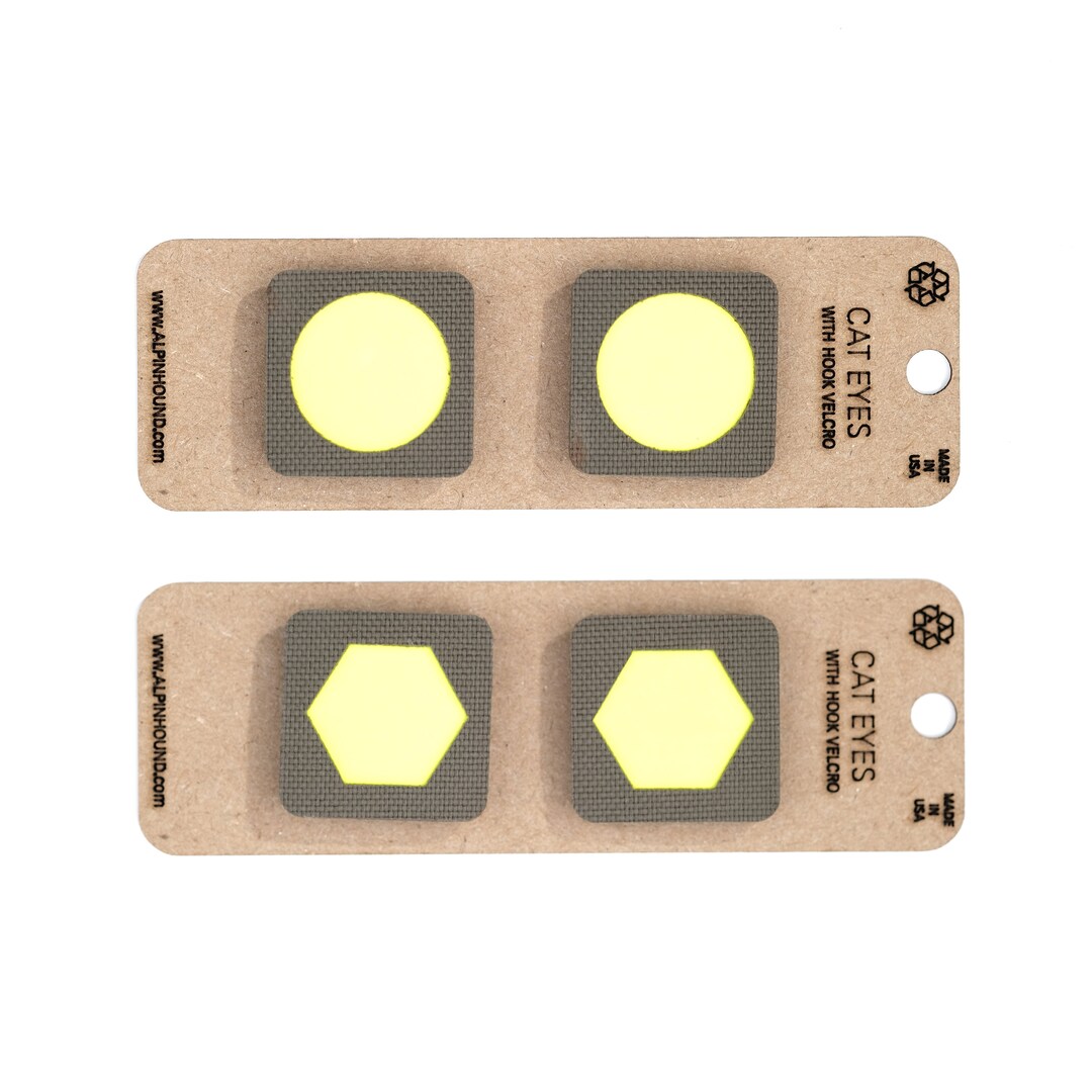 Mini Ranger Reflective Yellow Cat Eye Tactical Patch Set - Etsy