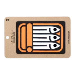 サーディン缶タクティカルハットパッチ ラージ 3X2