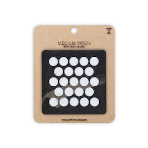 Medium Multicam Black and Reflective Silver Circle Array 2 Tactical Patch