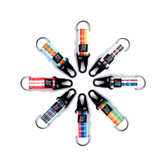 Racing Stripe Rifle Clip Key Chain