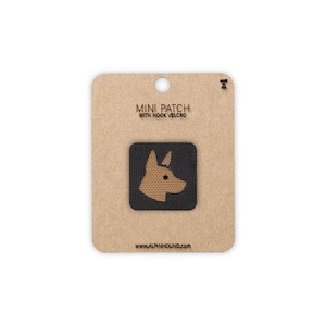 Belgian Malinois Head Tactical Patch Mini 1X1