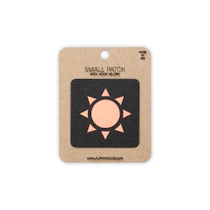 Sun Tactical Patch Small Black and Reflective Orange