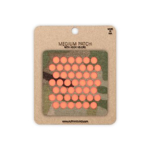 Medium Multicam and Reflective Orange Circle Array Tactical Patch