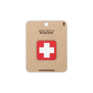 Mini Red and Reflective Silver Medical Tactical Patch