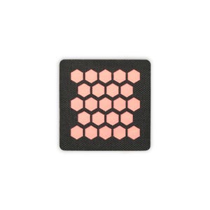 Honeycomb Array Tactical Patch Medium Black and Reflective Orange Big Array