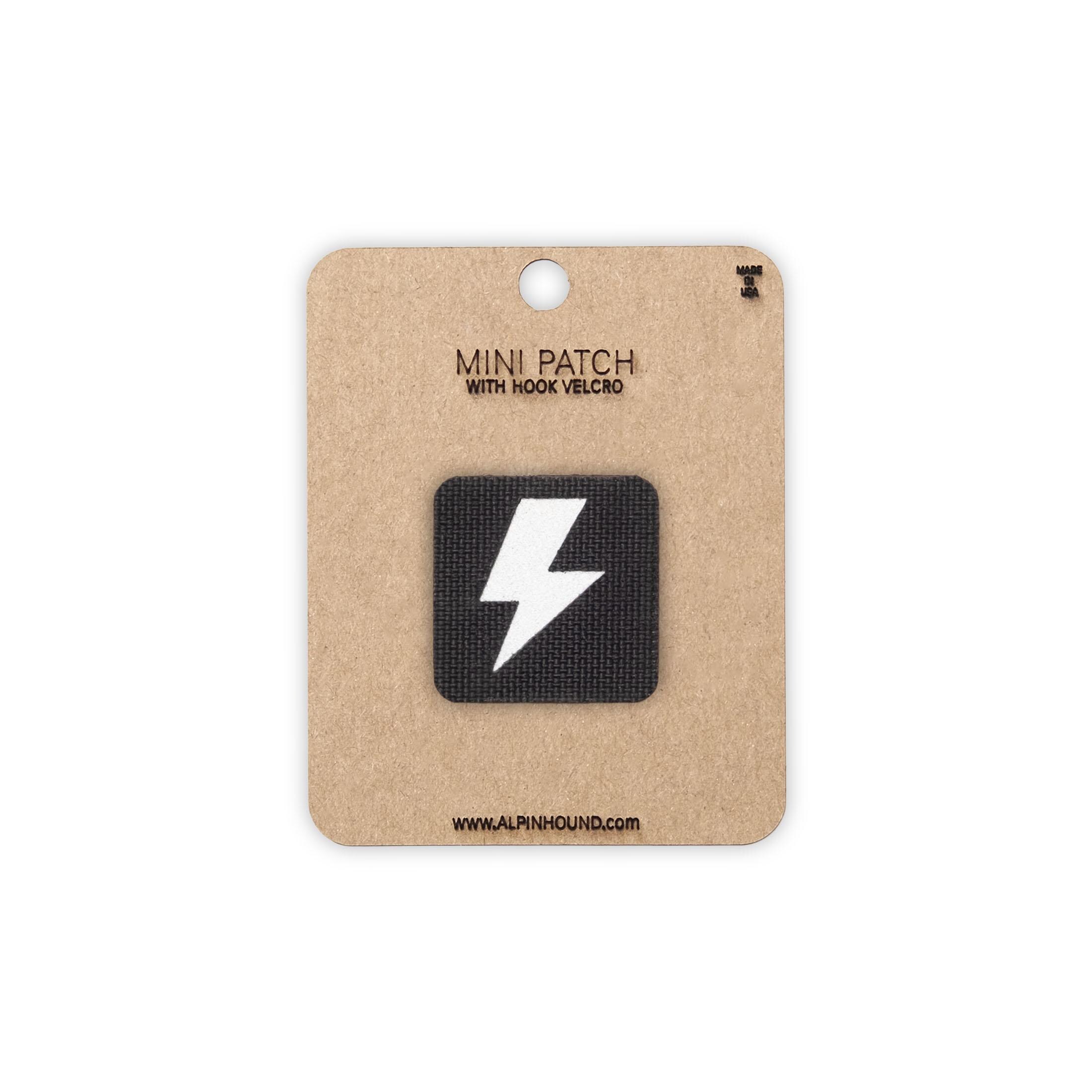Mini Black and Reflective Silver Lightning Bolt Tactical Patch - Etsy