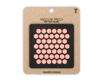 Circle Array Tactical Patch Black and Reflective Orange Medium