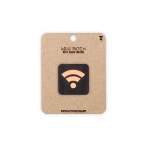 Wifi Tactical Patch Mini Black and Reflective Orange