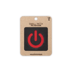 Power Off Tactical Patch Small Black and Red