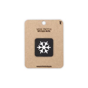 Snowflake Tactical Patch Mini Black and Reflective Silver