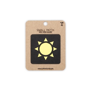 Sun Tactical Patch Small Black and Reflective Yellow