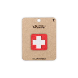 Mini Red and White Medical Tactical Patch
