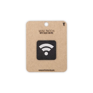 Wifi Tactical Patch Mini Black and Reflective Silver