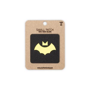 Bat Tactical Patch Small Black and Reflective Yellow
