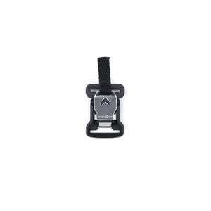May include: Black plastic buckle with a silver FIDLOCK logo and a black strap attached.