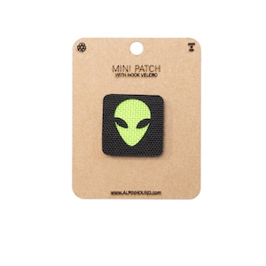 Alien Tactical Patch Mini Black and Neon Green
