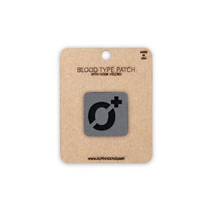 Mini Wolf and Black Blood Type Tactical Patch