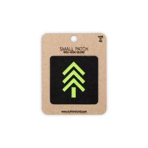 Tree Tactical Patch Small Black and Neon Green