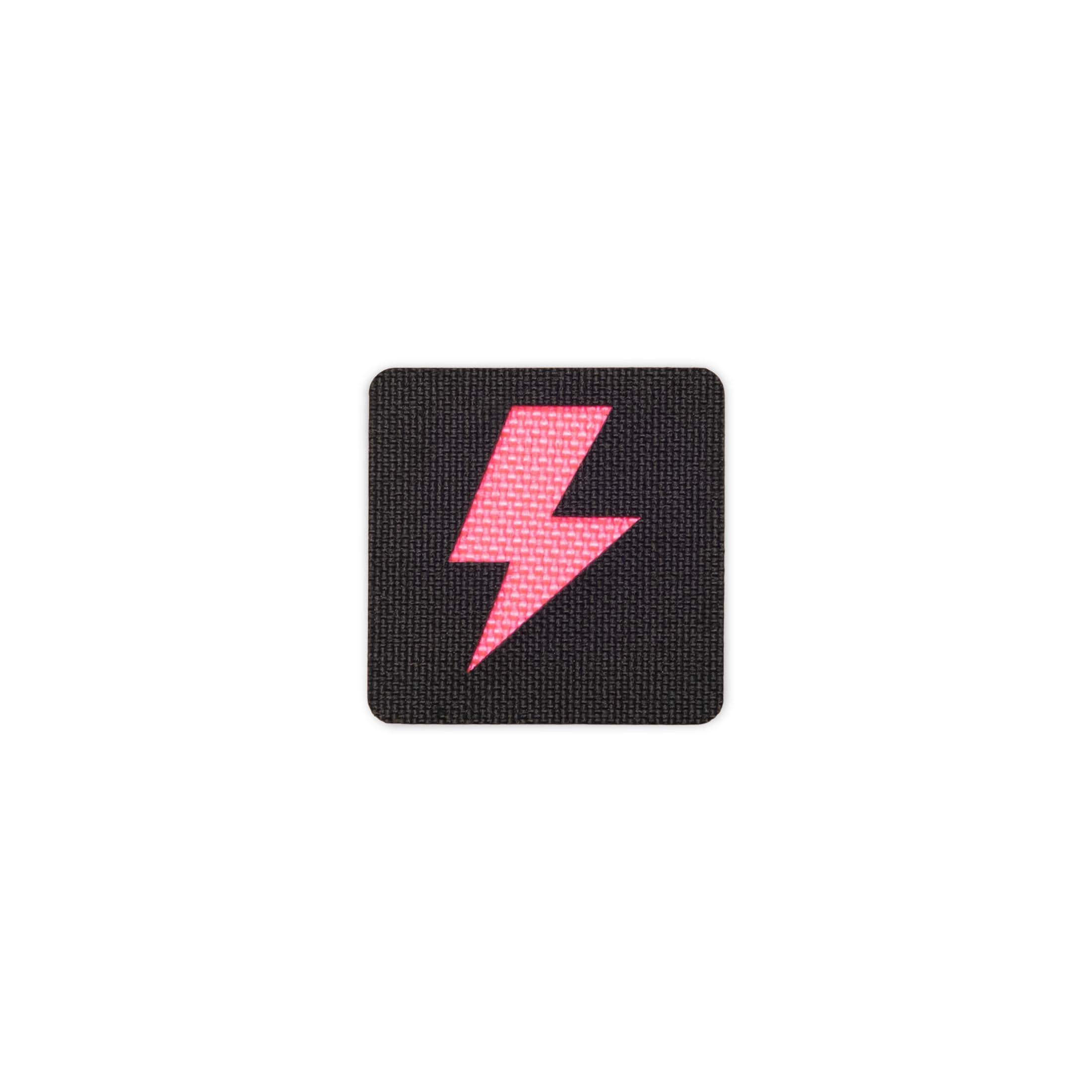 Lightning Bolt Tactical Patch Small Black and Neon Pink - Etsy