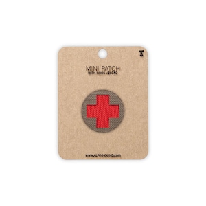 Round Medical Tactical Patch Mini Ranger and Red