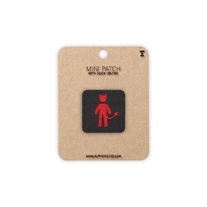 Devil Tactical Patch Mini Black and Red