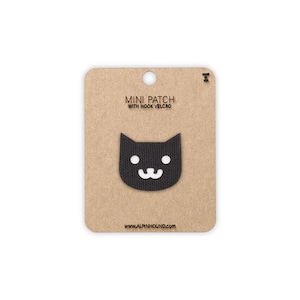 Mini Black and White Cat Head Tactical Patch