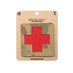 Medium Multicam and Red Medical Tactical Patch
