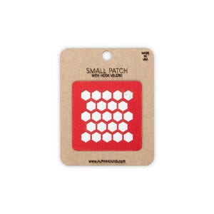 Honeycomb Array Tactical Patch Small Red and Reflective Silver