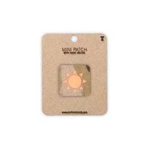 Mini patch tactique Sun Multicam et orange réfléchissant