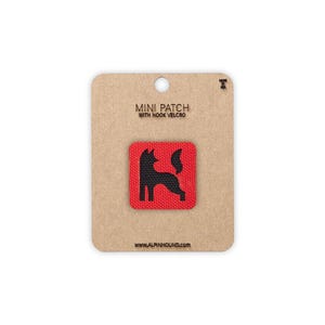 Mini Red and Black Fox Tactical Patch