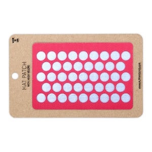 2x3 inch Red and Reflective Silver Circle Array Tactical Hat Patch