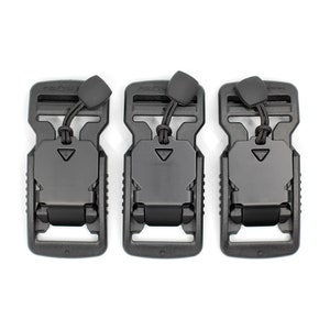 Fidlock Magnetic V-buckle 25mm Black with Pull 3 Pack
