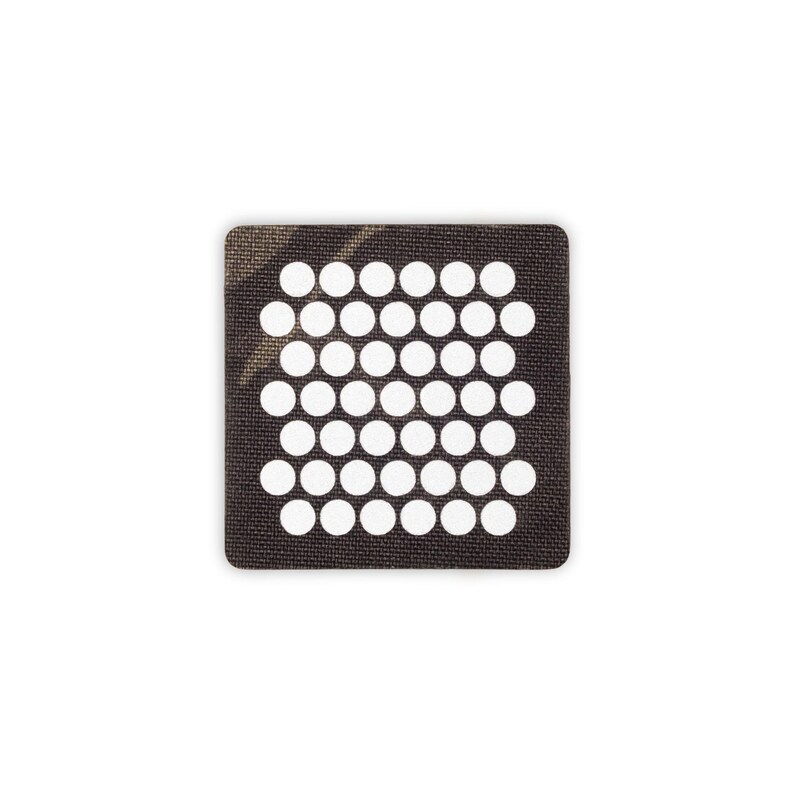 Circle Array Tactical Patch Medium Multicam Black and Reflective Silver Small Circles