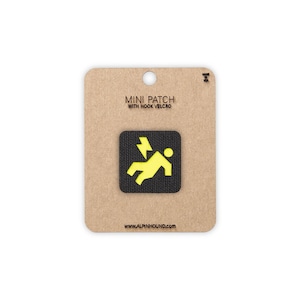 Electricity Danger Tactical Patch Mini Black and Yellow