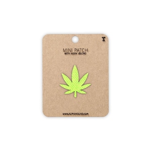 Marijuana Leaf Tactical Patch Mini 1"