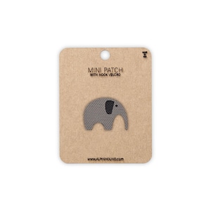 Elephant Tactical Patch Mini Wolf Gray and Black