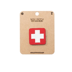 Mini Red and Reflective Silver Medical Tactical Patch