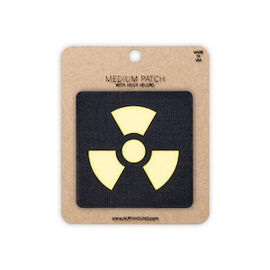 Toxic Tactical Patch Black and Reflective Yellow Medium